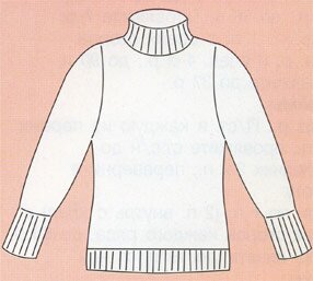 Полосатый свитер (общий вид)