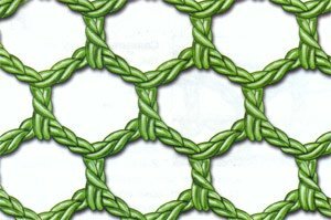Виды филейной вязки (ажурные шестиугольники)