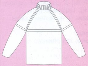 Детский свитер со жгутами (общий вид)