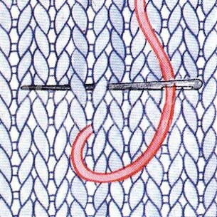 вязание спицами вышивка на вязаном